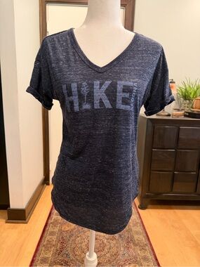 Blue 84 Heather Navy Logo Tee
